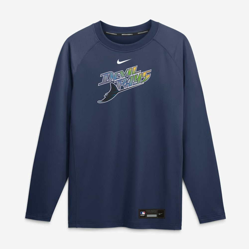 Tampa Bay Rays Nike Authentic Collection Game Time Raglan Long Sleeve T-Shirt | MLB Discount