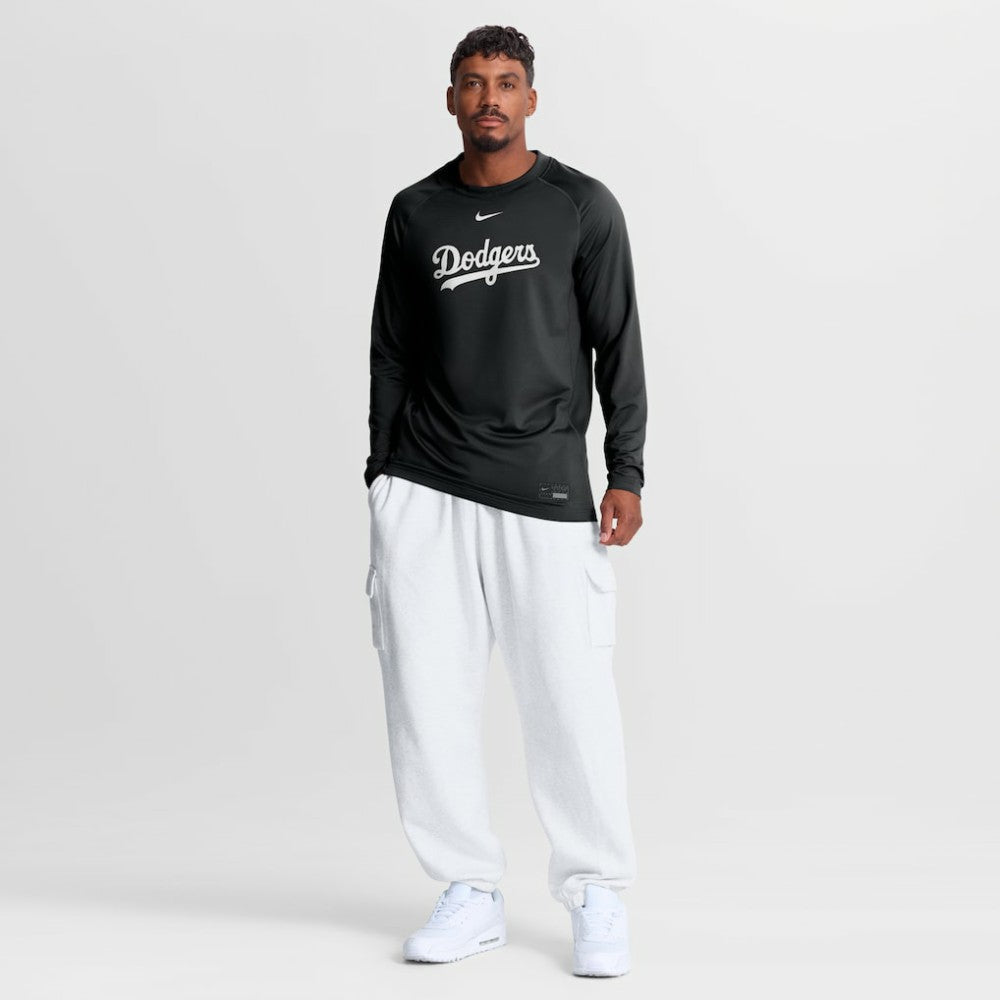 Los Angeles Dodgers Nike Authentic Collection Game Time Raglan Long Sleeve T-Shirt | MLB New