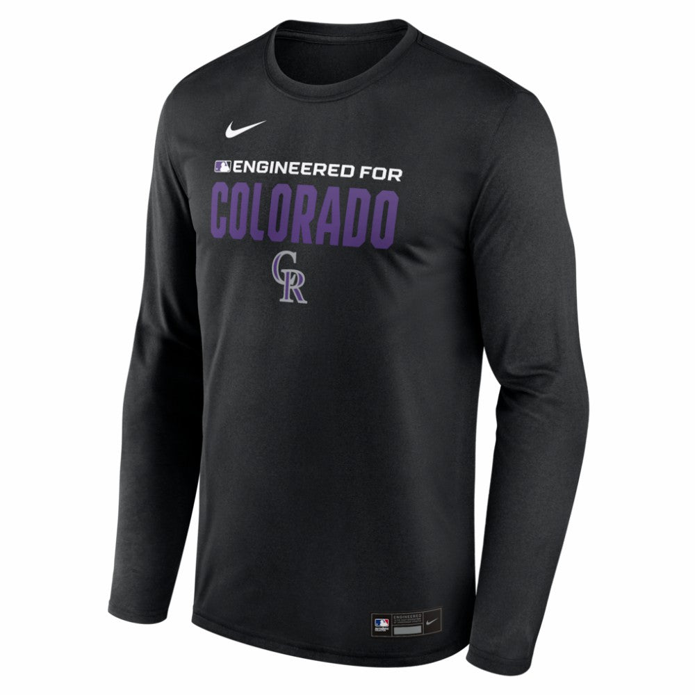 Colorado Rockies Nike Authentic Collection Legend Dri-FIT Long Sleeve T-Shirt | MLB Discount
