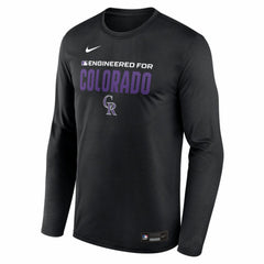 Colorado Rockies Nike Authentic Collection Legend Dri-FIT Long Sleeve T-Shirt | MLB Discount
