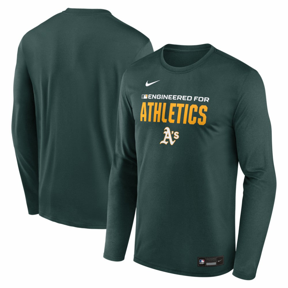 Athletics Nike Authentic Collection Legend Dri-FIT Long Sleeve T-Shirt | MLB Outlet