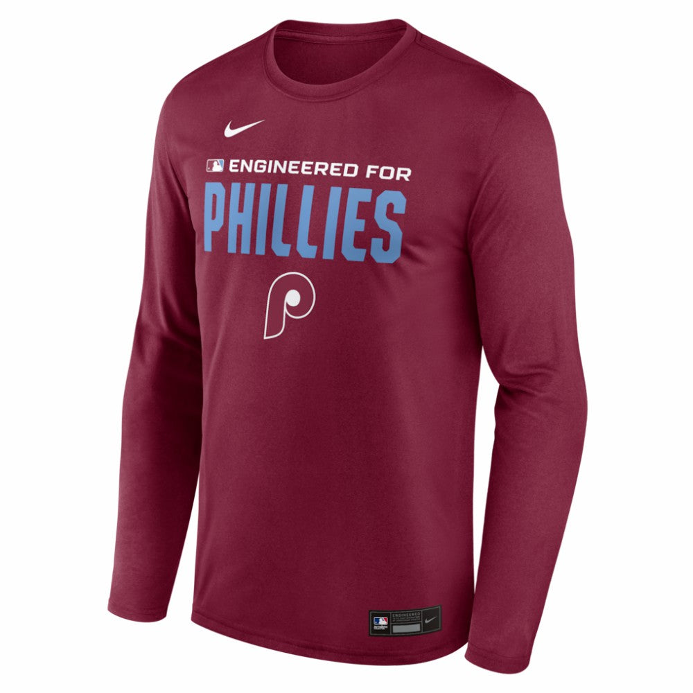 Philadelphia Phillies Nike Authentic Collection Legend Dri-FIT Long Sleeve T-Shirt | MLB Discount