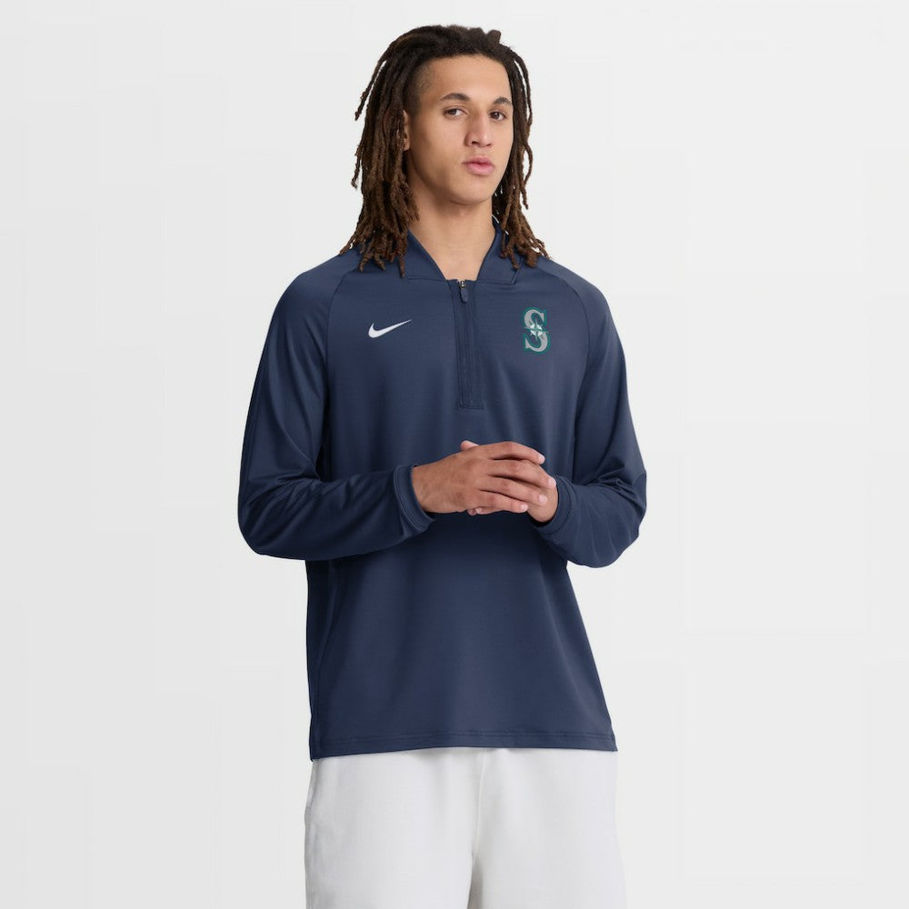 Seattle Mariners Nike Authentic Collection Dri-FIT Raglan Half-Zip Pullover | MLB US