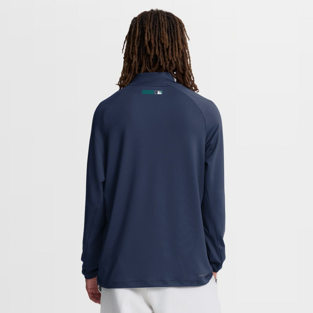 Seattle Mariners Nike Authentic Collection Dri-FIT Raglan Half-Zip Pullover | MLB US
