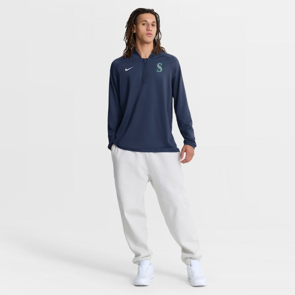 Seattle Mariners Nike Authentic Collection Dri-FIT Raglan Half-Zip Pullover | MLB US