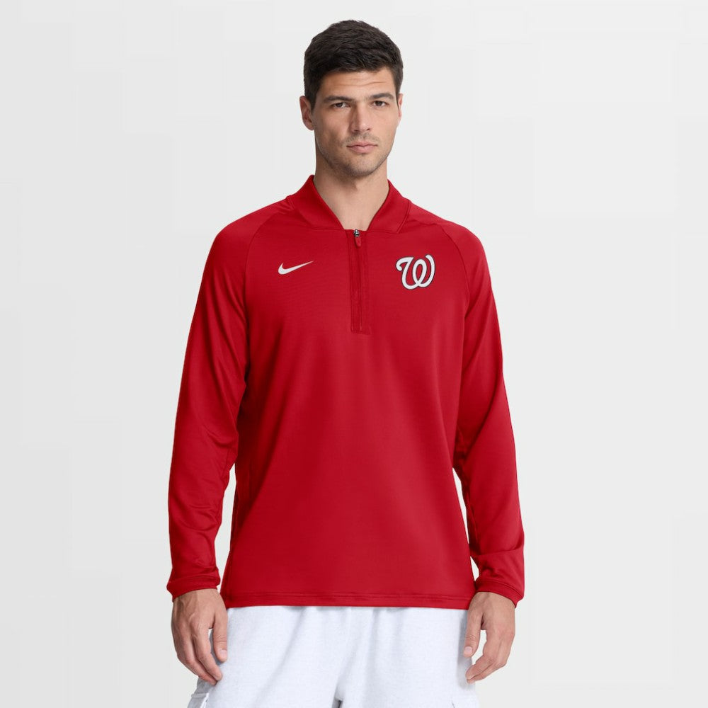 Washington Nationals Nike Authentic Collection Dri-FIT Raglan Half-Zip Pullover | MLB For sale