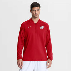 Washington Nationals Nike Authentic Collection Dri-FIT Raglan Half-Zip Pullover | MLB For sale