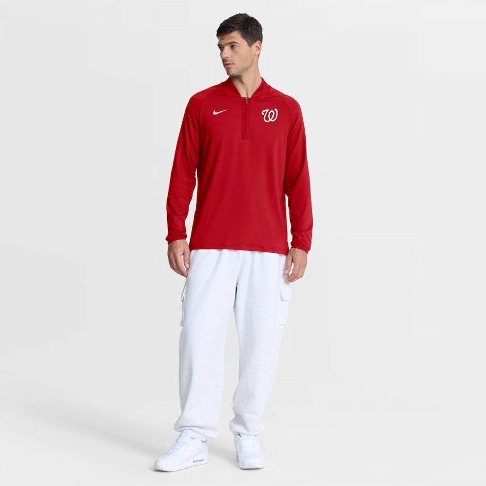 Washington Nationals Nike Authentic Collection Dri-FIT Raglan Half-Zip Pullover | MLB For sale