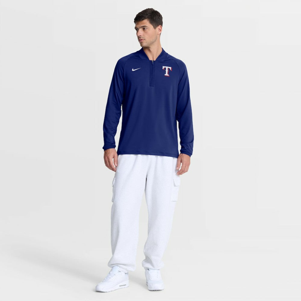 Texas Rangers Nike Authentic Collection Dri-FIT Raglan Half-Zip Pullover | MLB New