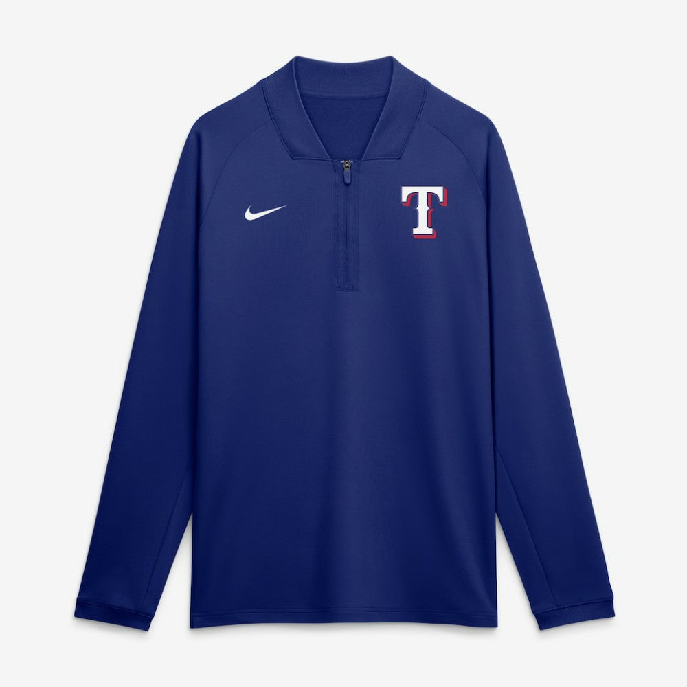 Texas Rangers Nike Authentic Collection Dri-FIT Raglan Half-Zip Pullover | MLB New