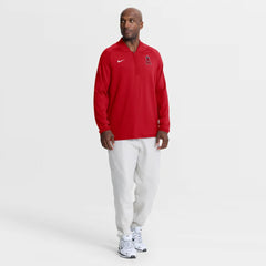 Los Angeles Angels Nike Authentic Collection Dri-FIT Raglan Half-Zip Pullover | MLB Shop
