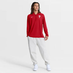 Philadelphia Phillies Nike Authentic Collection Dri-FIT Raglan Half-Zip Pullover | MLB Sale