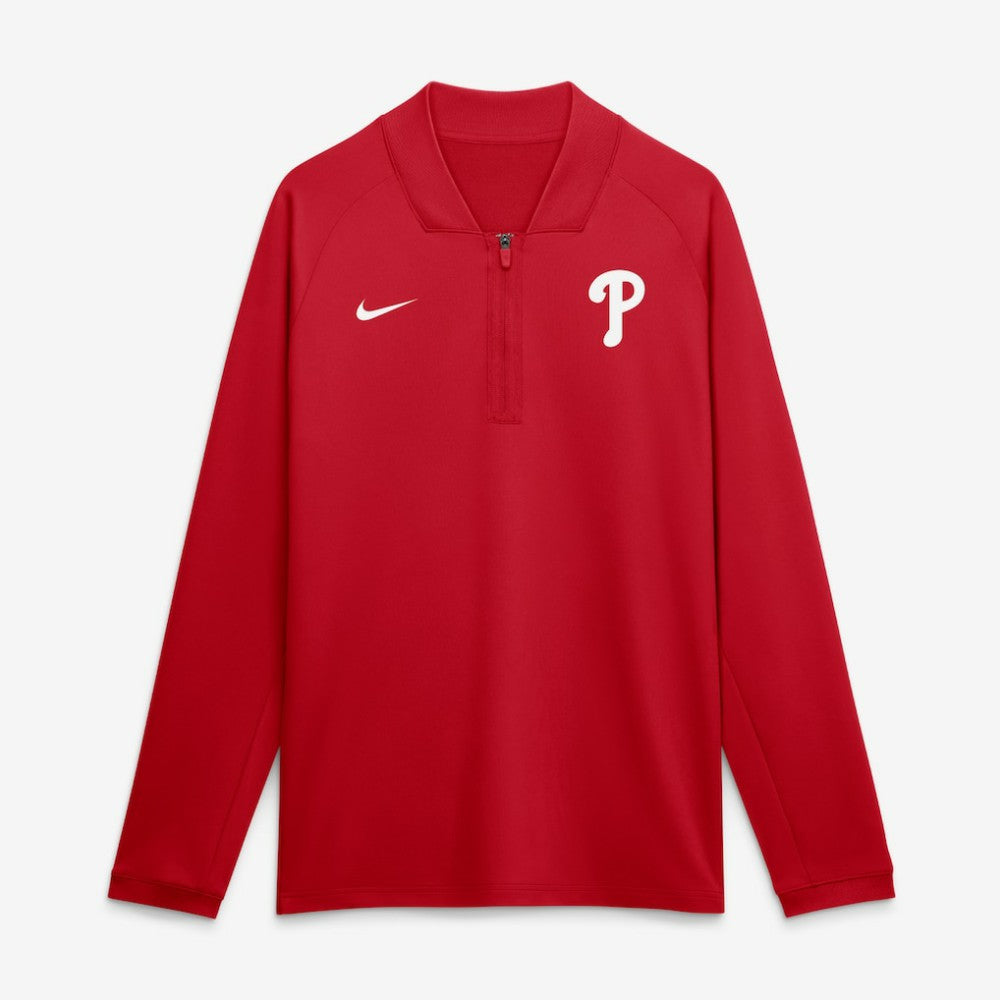 Philadelphia Phillies Nike Authentic Collection Dri-FIT Raglan Half-Zip Pullover | MLB Sale