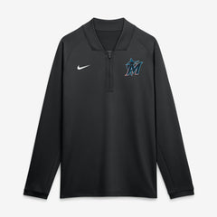 Miami Marlins Nike Authentic Collection Dri-FIT Raglan Half-Zip Pullover | MLB New