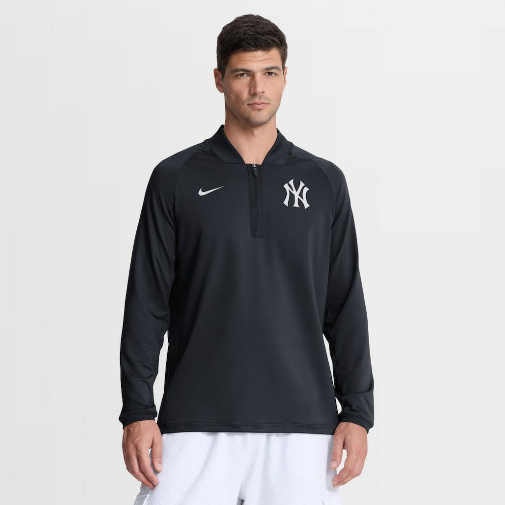 New York Yankees Nike Authentic Collection Dri-FIT Raglan Half-Zip Pullover | MLB Shop