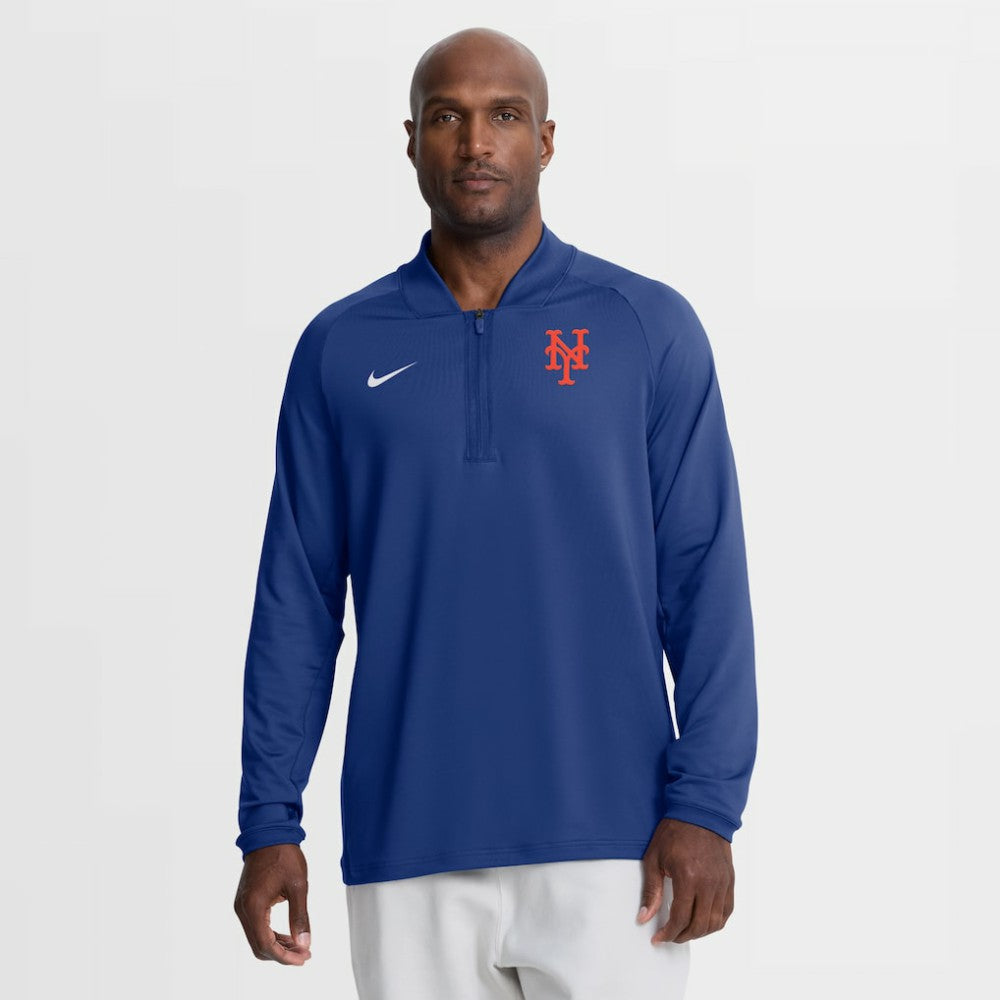 New York Mets Nike Authentic Collection Dri-FIT Raglan Half-Zip Pullover | MLB Near me