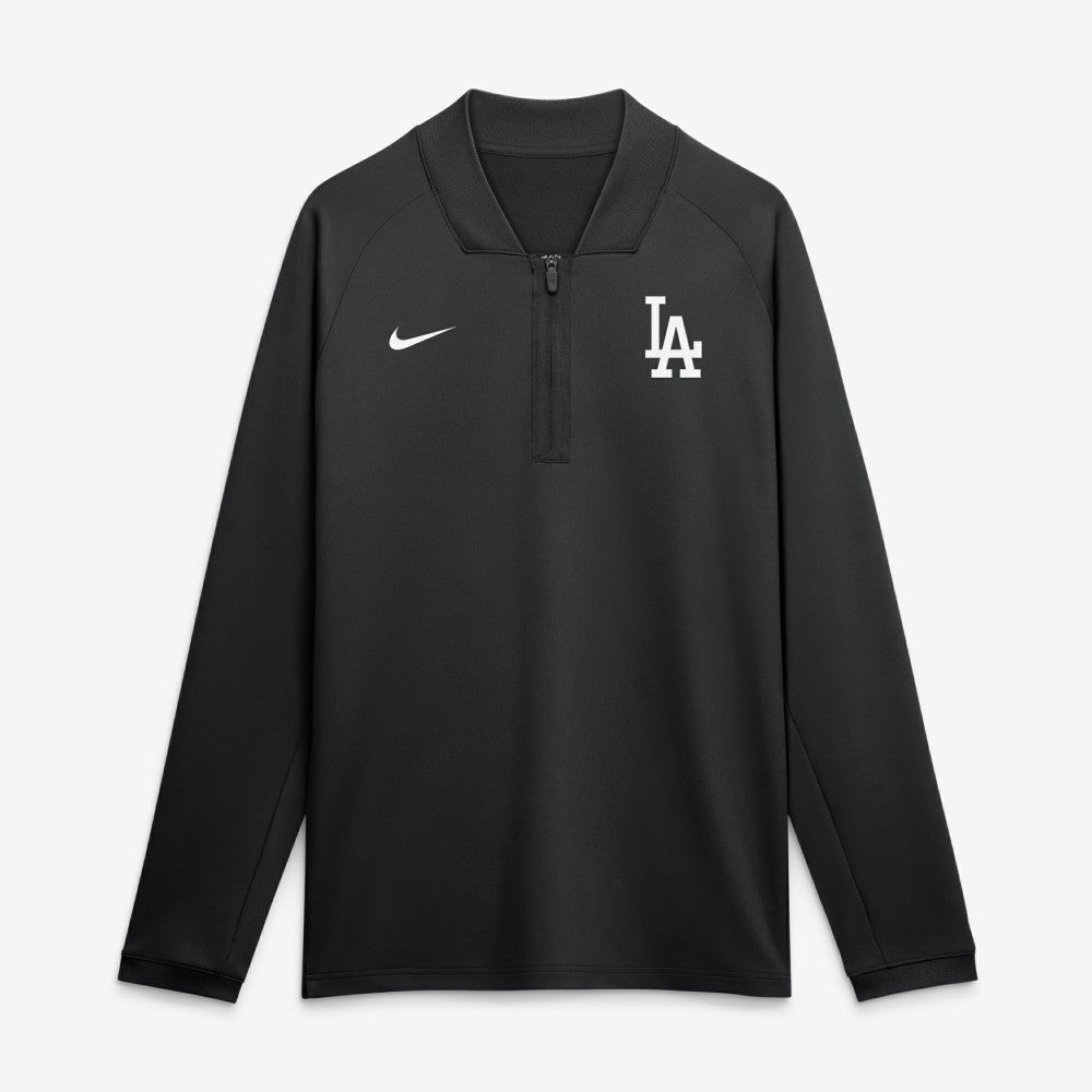 Los Angeles Dodgers Nike Authentic Collection Dri-FIT Raglan Half-Zip Pullover | MLB Shop