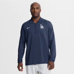 Los Angeles Dodgers Nike Authentic Collection Dri-FIT Raglan Half-Zip Pullover | MLB Discount