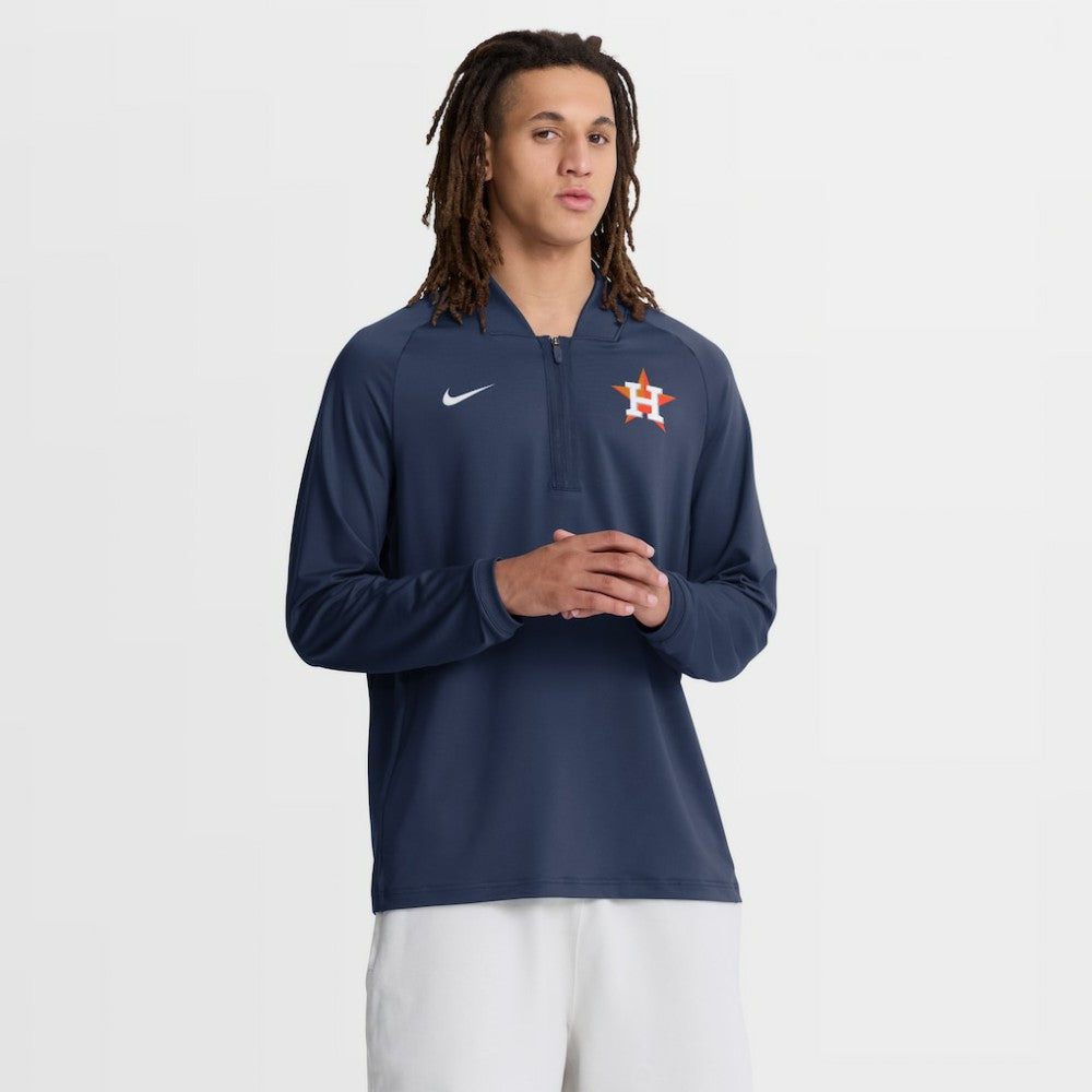 Houston Astros Nike Authentic Collection Dri-FIT Raglan Half-Zip Pullover | MLB Shop