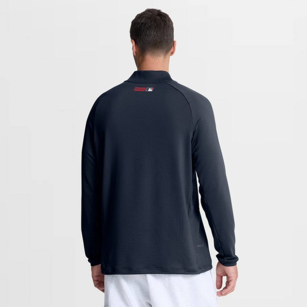 Atlanta Braves Nike Authentic Collection Dri-FIT Raglan Half-Zip Pullover | MLB Sale