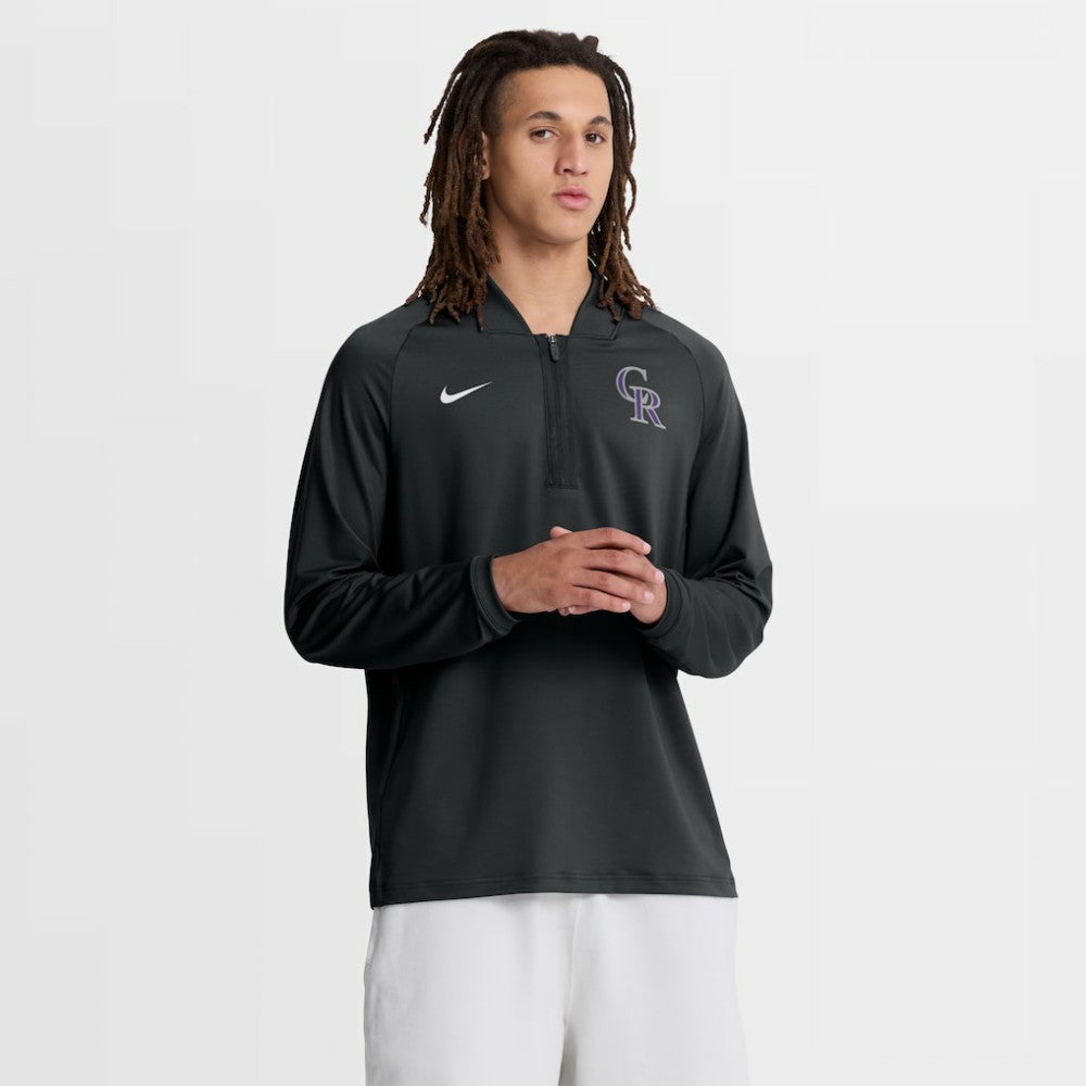 Colorado Rockies Nike Authentic Collection Dri-FIT Raglan Half-Zip Pullover | MLB US