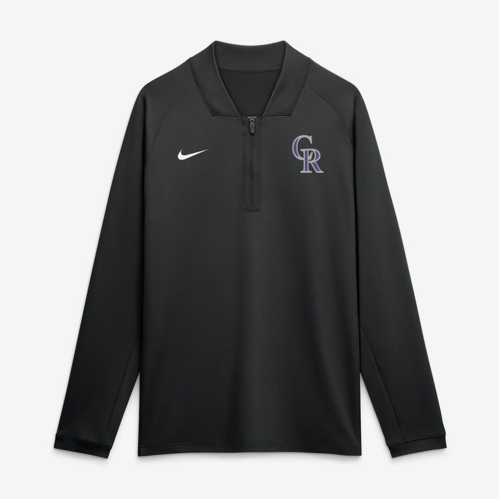 Colorado Rockies Nike Authentic Collection Dri-FIT Raglan Half-Zip Pullover | MLB US