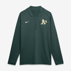 Athletics Nike Authentic Collection Dri-FIT Raglan Half-Zip Pullover | MLB For sale