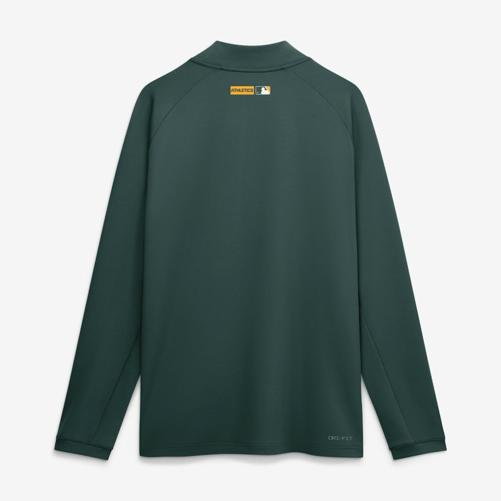 Athletics Nike Authentic Collection Dri-FIT Raglan Half-Zip Pullover | MLB For sale