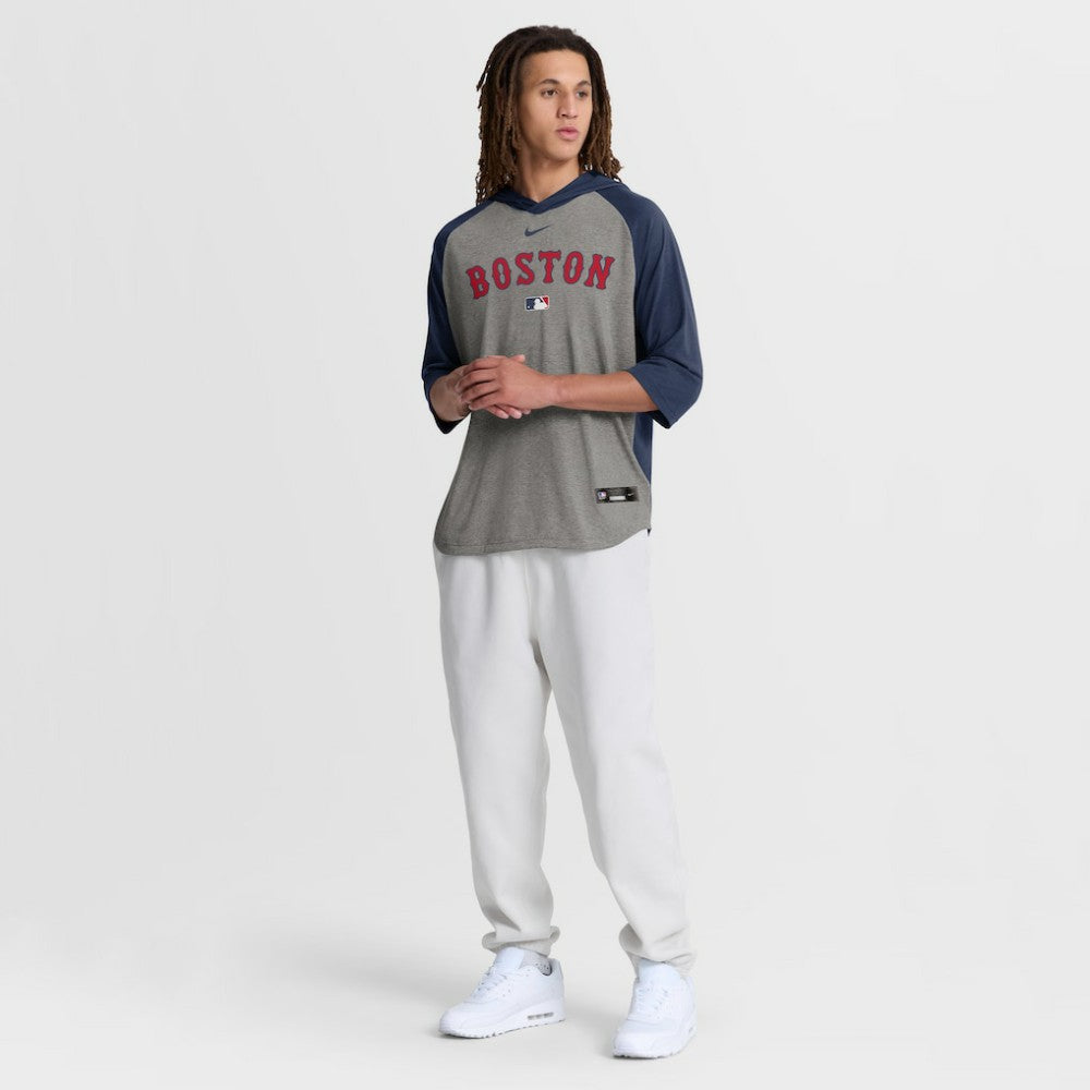 Boston Red Sox Nike Authentic Collection Flux Dri-FIT Raglan 3/4-Sleeve Hooded T-Shirt | MLB Online
