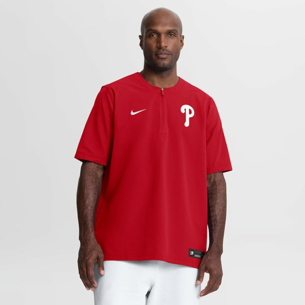 Philadelphia Phillies Nike Authentic Collection Dri-FIT Quarter-Zip Windshirt | MLB Shop