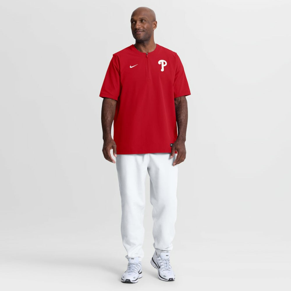 Philadelphia Phillies Nike Authentic Collection Dri-FIT Quarter-Zip Windshirt | MLB Shop