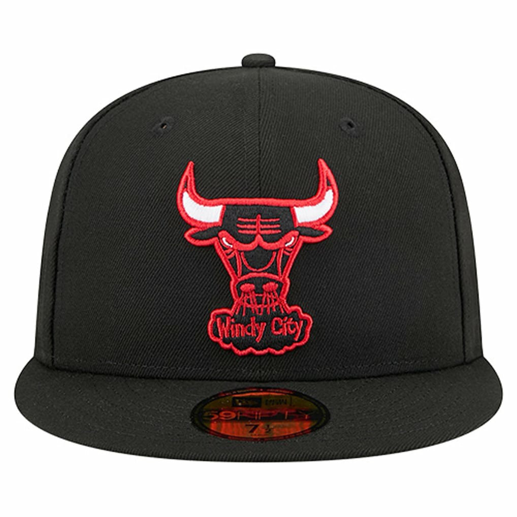 Chicago Bulls Core Logo 59FIFTY Fitted Hat Discount