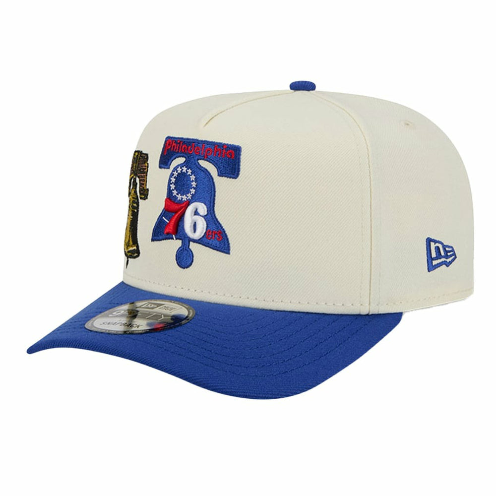 Philadelphia 76ers Illustrated Mascot 2-Toned Pre-Curved A-Frame 9FIFTY Adjustable Hat For Sale