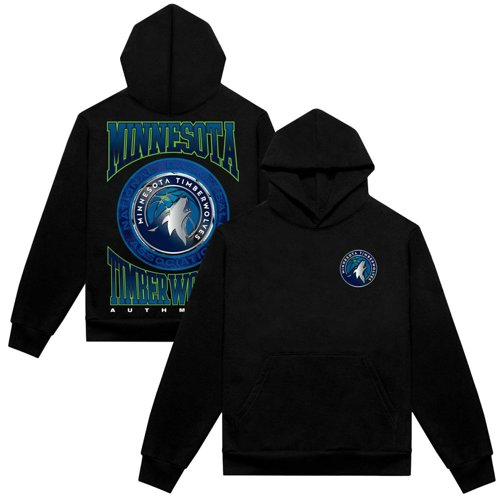 Minnesota Timberwolves Authmade Vintage Metal Premium Heavyweight Pullover Hoodie Discount