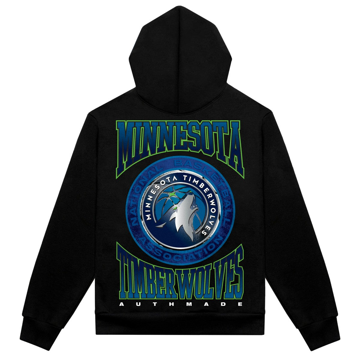 Minnesota Timberwolves Authmade Vintage Metal Premium Heavyweight Pullover Hoodie Discount