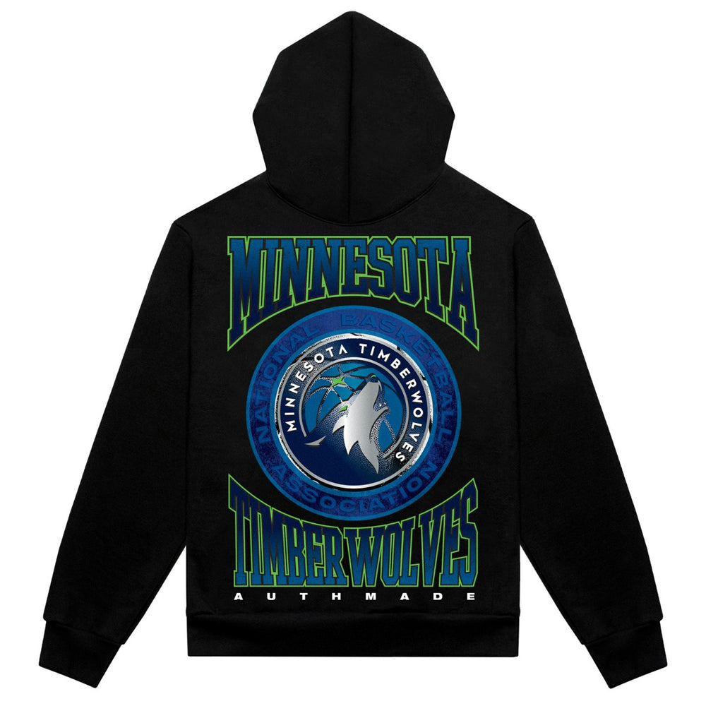 Minnesota Timberwolves Authmade Vintage Metal Premium Heavyweight Pullover Hoodie Discount