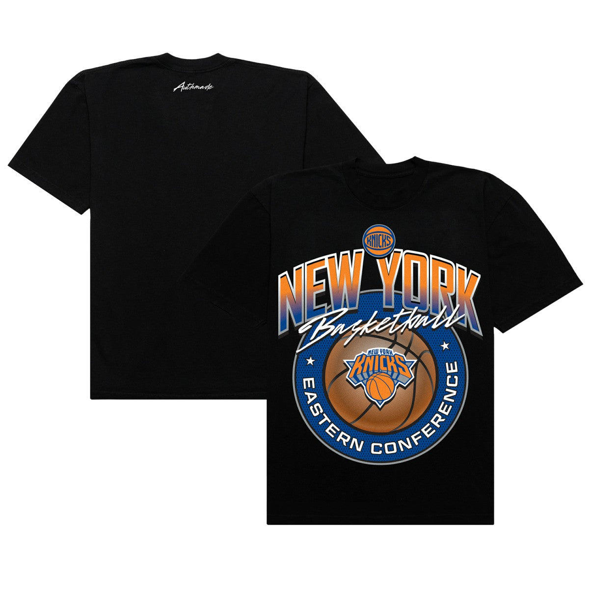 New York Knicks Authmade Basketball Mesh Premium T-Shirt Outlet