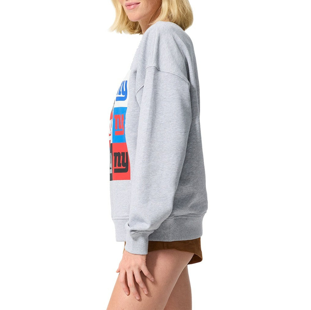 New York Giants  Terez Women's Technicolor Oversized Sweatshirt