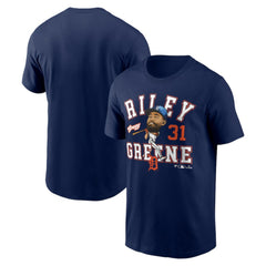 Riley Greene Detroit Tigers Fanatics Hometown Caricature T-Shirt | MLB Outlet