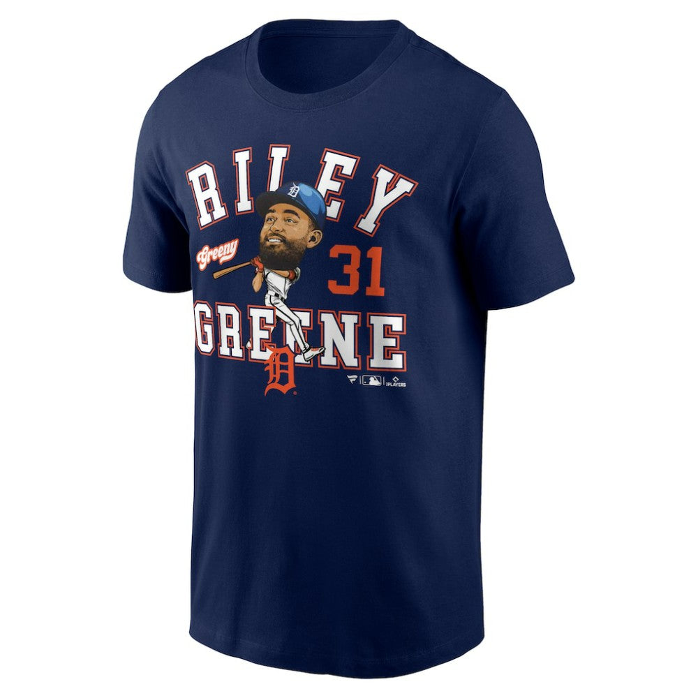 Riley Greene Detroit Tigers Fanatics Hometown Caricature T-Shirt | MLB Outlet