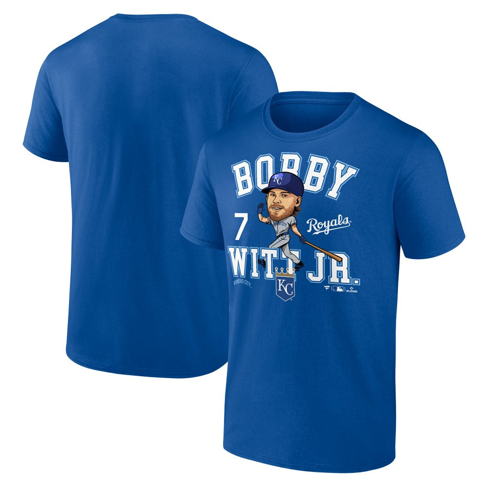 Bobby Witt Jr. Kansas City Royals Fanatics Hometown Caricature T-Shirt | MLB For sale