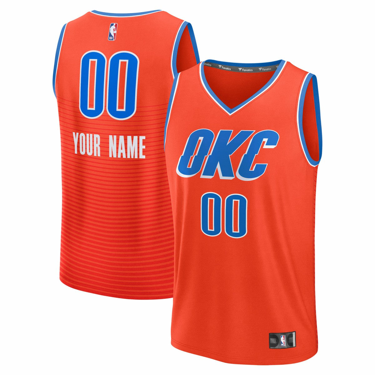 Oklahoma City Thunder Fast Break Custom Jersey For Sale