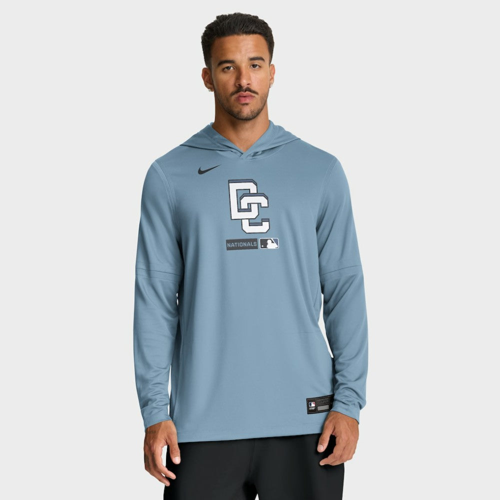 Washington Nationals Nike City Connect Dri-FIT Long Sleeve Hooded T-Shirt | MLB New