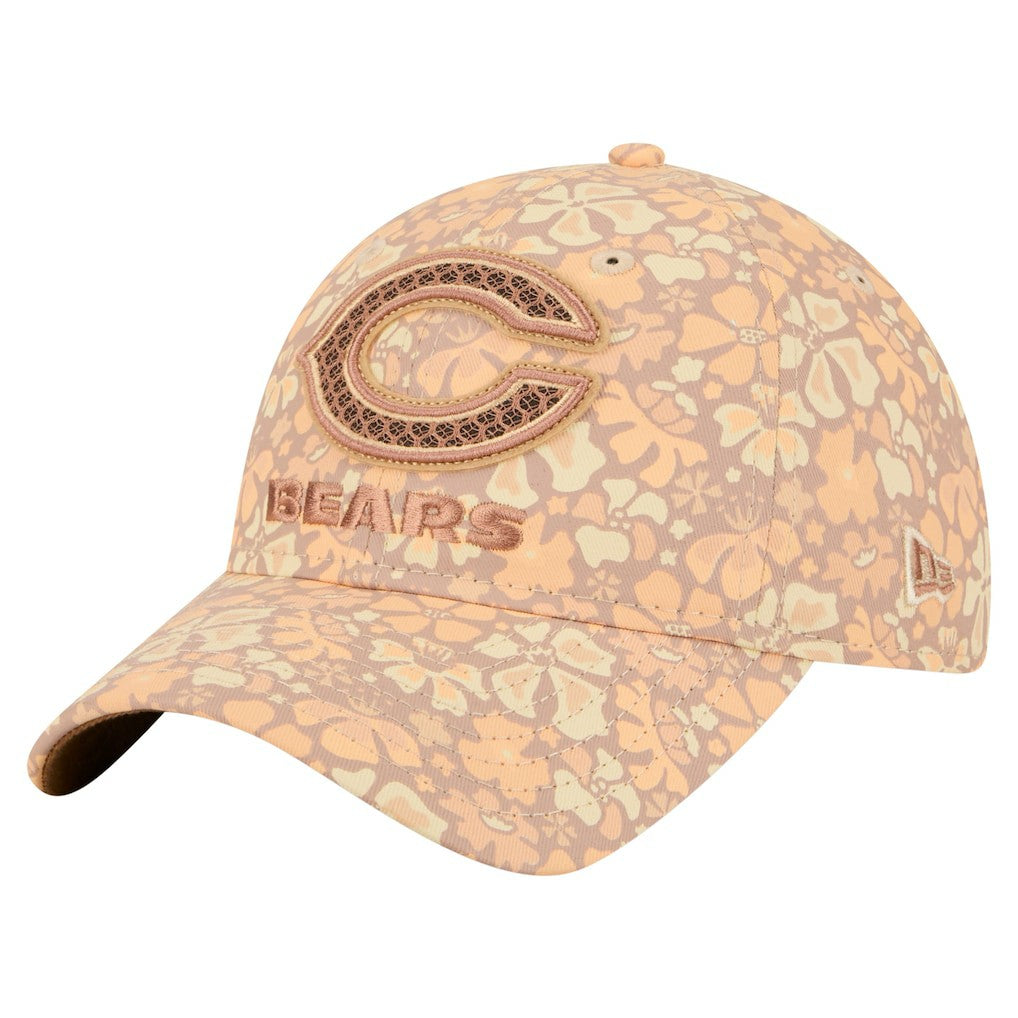 Chicago Bears New Era Women's Floral 9TWENTY Adjustable Hat