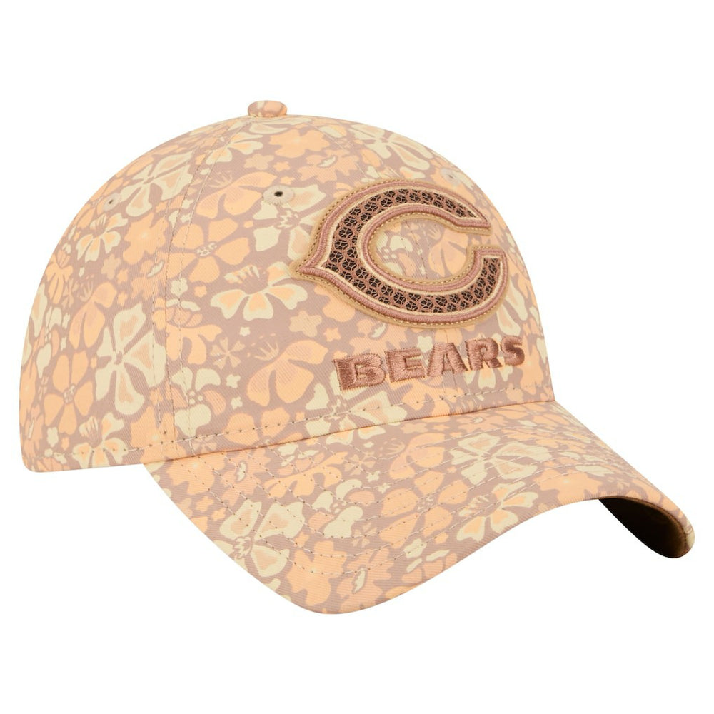 Chicago Bears New Era Women's Floral 9TWENTY Adjustable Hat