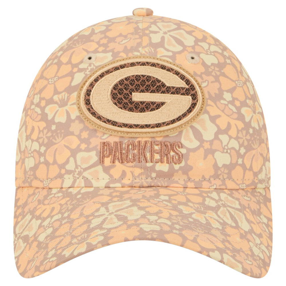 Green Bay Packers New Era Women's Floral 9TWENTY Adjustable Hat