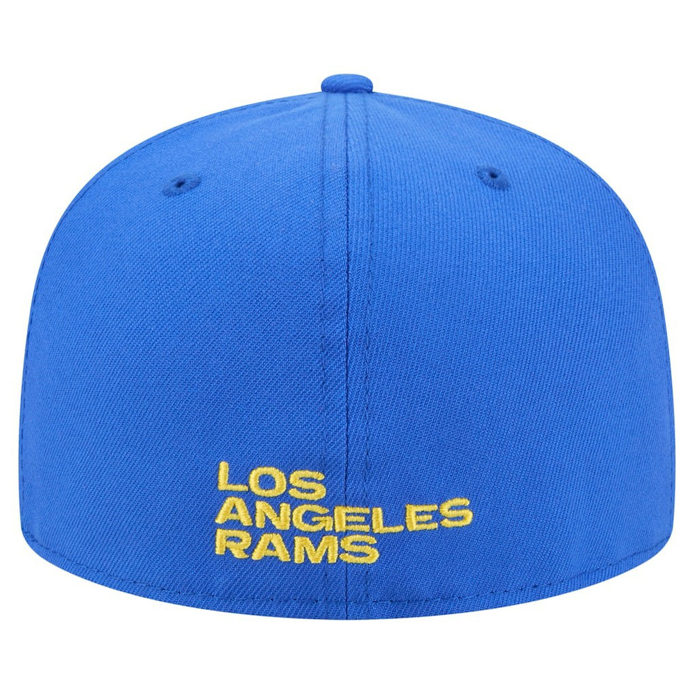 Los Angeles Rams New Era Overlap Wordmark 59FIFTY Fitted Hat
