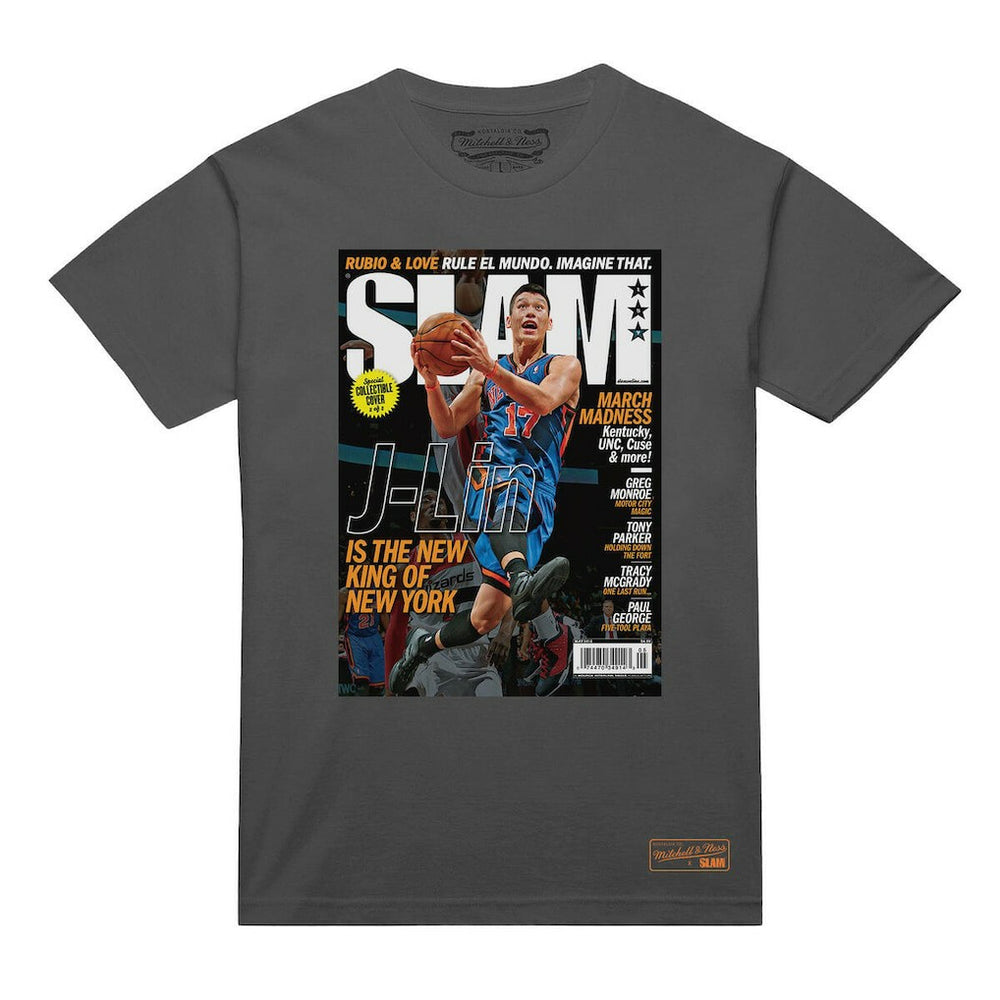 Jeremy Lin New York Knicks NBA Slam Cover T-Shirt For Sale
