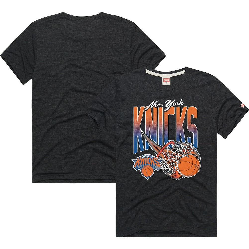 New York Knicks Homage On Fire Tri-Blend T-Shirt On Sale