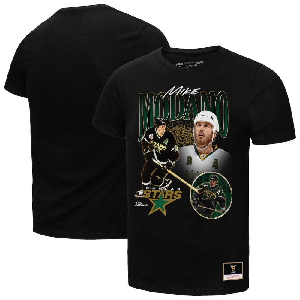 Mike Modano Dallas Stars Mitchell & Ness Player Collage Name & Number T-Shirt Discount